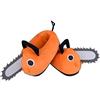 Roffatide Anime Chainsaw Man Pantofole Fuzzy Pochita Casa Pantofole Punta chiusa Open Back Schiuma Denji Pantofole con suola di gomma per le donne Uomo One Size