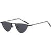 AUGEN Occhiali da sole retrò Cat Eye, protezione UV 400, unisex, misura piccola (222), C2, 55