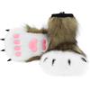 hbbhml Pelliccia sintetica Scarpe Animale Gatto Volpe Zampa Pantofole Fursuit Peluche Fuzzy Fluffy Caldo Artiglio Stivali Costume Accessori