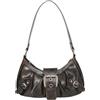 Lilbitty Damentasche Y2k Miniportafoglio Dolce Gothic-Punk-Vintage, con Manico, Fibbia, Punk, Portafogli, Borse