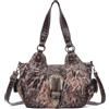 Angel Kiss Borsa Donna Pelle PU Borsa a Mano Tracolla Elegante Tote Bag Media Impermeabile Molte Tasche Scomparti, per lavoro, quotidiano, Shopper, vita, Natale e festa ect