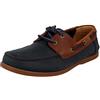 Clarks Scarpe da Vela da Uomo Pickwell Sail, Blu Navy Combi, 41 EU