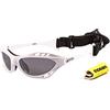 OCEAN CUMBUCO Occhiali da sole galleggianti Sport d'acqua polarizzati Kitesurf, bianco lucido, Taille unique