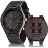 ANQIYI Orologio da uomo in legno personalizzato, con incisione, nome/data/ruolo, regalo personalizzato per testimone, usero, sposo, bomboniere, compleanno, Natale, laurea, festa del papà, giapponese