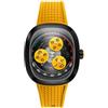 Nubeo Orologio da uomo 46 mm Tri-Star Orbit Automatic Limited Edition con cinturino in gomma NB-6116