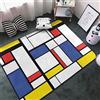Generic Tappeto Rosso Grigio Nero E Bianco Blu Giallo Geometrico Stampato In 3D Tappeto Per Soggiorno Grande Tappeto Per Camera Da Letto Tappeto Accogliente Tappeto Per Tappetino Morbido 60 X 90 Cm / 23,6 X