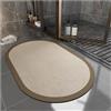 Ergocar Tappeto Bagno Sponge Diatom Super Assorbimento Di Acqua Morbida Anti-Slip Adatto Per Porte Sotto Le Porte, Pavimenti Per Il Bagno, Cucine, Accessori Per La Decorazione Domestica