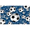 JynxtoyZeal Tappeto Rettangolare Calcio 60x90cm Tappeto Lavabile a Pelo Corto, Antiscivolo e Morbido, Rettangolare Tapette Calcio per Soggiorno, Camera da Letto, Cucina e Corridoio, Blu