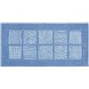 emmevi Tappeto Scendiletto Camera Bagno Morbido Shaggy Puro Cotone Assorbente Antiscivolo 65x140 Azzurro