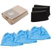 SGerste Parti di ricambio per aspirapolvere Einhell Wet & Dry Ricambi adatti per modelli TC-VC 1820 TC-VC 1820 SA TC-VC 1815 Include 5 sacchetti per la polvere, 3 filtri in schiuma, 3 coperture in tessuto