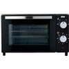 Silva Schneider MB 1000, mini forno, 10 l, nero, 650 Watt, regolazione della temperatura 100 - 230 °C, timer con segnale terminale, elementi riscaldanti al quarzo, porta a doppio vetro, inclusa