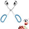 HERCHR Pinze Antiaderenti per Polpettine, Acciaio Inossidabile 7.1 * 2.8 * 1.4 Inch Polpette Stampo Macchina per Polpette Cucchiaio per Polpette per Cucina Polpette Di Pesce Polpette(Blu)