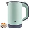 Tetipa Bollitore piccolo 800 ml, bollitore da viaggio, 5 minuti di cottura rapida, mini bollitore portatile da campeggio, teiera da viaggio silenziosa in acciaio inox (verde)