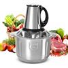 QIAKEFE Tritatutto elettrico da 500 W, mixer da cucina, tritacarne con ciotola in acciaio inossidabile 304, 4 aggiornamenti a doppia S-blades, 3 velocità, cibo processor ideale per carne, verdure