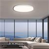 EACLL Plafoniera LED Soffitto, Lampada da Soffitto, Ø23CM 24W 4000K, 2000LM, IP44 Luce Bianco Naturale, Rotonda Bianco Plafoniera Bagno, Non Dimmerabile, per Cameretta, Cucina, Soggiorno, Balcone