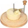 BUERPINKING Grattugia rotonda per formaggio Tete de Moine e cioccolato, diametro 21,7 cm x 14,3 cm, in legno, ideale come regalo per gli amanti del forno