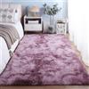 WCHENHUI Tappeto Salotto Pelo Lungo 230 x 300 cm Peluche Peli Tappeti Shaggy Morbido e Soffice Camera da Letto Moderno, Scendiletto, Stanza, Viola Rosa