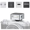 Zeniko ZF08 Mini flash Speedlite in alluminio, CCT 6500 K ± 200 K, luce flash per fotocamera Canon, Nikon, Sony, Fuji, Leica e altre fotocamere SLR con contatto singolo Hot Shoe (argento)