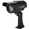 Naroote Telecamera di Sicurezza di Sorveglianza Finta Ad Energia Solare con Design Realistico per Uso Esterno in Argento (BLACK)