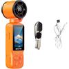 Shntig Portatile 1080P Action Camera Manuale Rotazione di 180 Gradi per Vlog Video Record Handheld Action Camera Outdoor Vlogging
