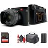 Leica Q3 - Fotocamera digitale compatta e potente (19080) con obiettivo Summilux 28 mm f/1.7 ASPH, registrazione 8K, sensore 60 MP + scheda da 64 GB + borsa + kit di pulizia