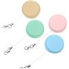 OSALADI Panni per Pulizia Schermo Telefono Cellulare Macaron 4 Pezzi Bifacciali in Microfibra e Spugna con Cordino Portachiavi Portatile per Smartphone Tablet Laptop e Colore Casuale