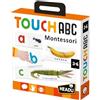 HEADU - Touch Abc Montessori - Impara le Prime Parole in Inglese | Gioco Educativo Montessori Bambini 3 4 5 6 Anni, Alfabeto Tattile, Lettere e Parole Inglesi, Idea Regalo Bambini, Made in Italy