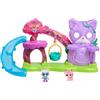 Just Play Set di gioco Disney Junior SuperKitties Su-Purr Wild con scivolo e altalena, 5 pezzi, 3 personaggi con forma modificabile, giocattoli per bambini dai 3 anni