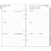 YHH Ricambio Agenda Organizer 2027 Settimanale 6 Fori, Formato Personale 9,5 x 17,1cm, 1 Settimana su 2 Pagine con Divisori Mensili, Pagine Nota e Contatto, Carta Spessa 100gr, Gennaio-Dicembre