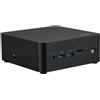 MSI Cubi NUC AI 1UMG-038BES, SoC Intel®, DDR5-SDRAM, Ethernet, Wi-Fi 6E (802.11ax), 120 W