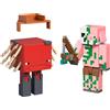 Mattel Minecraft Zombified Piglin e Minecraft Strider Figur Taglia unica