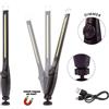 LAMPADA "TANGO SLIM" A LED COB RICARICABILE CON BASE GIREVOLE