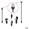 ASTA LUMINOSA "SEAFLO" 360° ESTRAIBILE A LED - Lunghezza totale mm 905