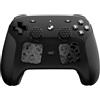 playvital Grip Adesivi Antiscivolo per Steam Controller 2, Nero | Skin Protettivo in PU per Impugnature, Texture di Esagono Diamante, Adesivi per Touchpad, 2 Gommini Copri Levette Analogiche