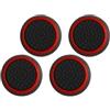 CFUENSBFDA 4 Pezzi Di Tappi For Impugnatura For Pollice Silenzio Compatibili Con PS5/PS4/Xbox One/Xbox One Elite/8BitDo SN30 Pro/Switch Pro Joystick Controller(Black red)