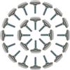 M6 x 20 x 30 Leveling Feet Protector Floor Round Base Leveler for Desk Leg 24pz
