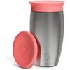 Munchkin Tazza Miracolo 360 Acciaio Bebè | 296ml | Rosa
