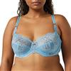 Triumph Wild Peony Florale W, Reggiseno Donna, Blue Lake, 3D