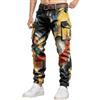 Dasongff Pantaloni da Lavoro Uomo Cantiere Resistente Pantaloni Cargo Uomo Tuta Militare Escursionismo Vita Elastica per Sci Moto Ciclismo Escursionismo Pesca, Nero 4, XXL