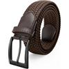FAIRWIN Cinture a cricchetto per uomo Casual Nylon Web Belt Cinture da golf per uomo Abito regolabile Cinture da uomo per Jeans Pantaloncini | Fibbia ad ago estensibile, larghezza 3,3 cm, spessore 0,5 cm, taglie forti 95-165 cm, jeans pantaloni casual e …