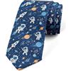 Loussiesd Galaxy Cravatta Esterno Cravatte per Uomo Universo Nuvola Galaxy Glitter Spara Stella Stampa Albero Cravatta Decorazione Colorato Sottile Cravatta per Ufficio o Eventi Festivi