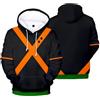 IOONCHI Felpa con cappuccio con stampa anime, per adulti, per cosplay,