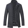 YOUTHUP Cappotto Uomo Lana Invernale Vestibilità Regolare per Lavoro | Tessuto caldo e confortevole, design classico elegante per ufficio e uscite invernali