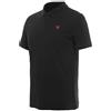 DAINESE Vibrant Speed Demon Polo, Polo Sportiva Uomo, Nero con Logo Rosso, Manica Corta (IT, Testo, XL, Regular, Regular, Black)