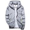 uxxnjfg Impermeabile Uomo Giubbotto Softshell Bomber Casual Antipioggia Giacca Invernale Uomo Moto Leggero Giubbotto Abbigliamento Estiva da Lavoro Jacket(Grigio,XXL)