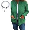 Generic Round Neck Zipper Knitted Jacket,Zipper Sweaters for Women,Women's Knitted Zip up Sweater Cardigans