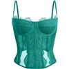 Dealmore - Top a corsetto da donna per uscire, moda autunnale, corto, sexy