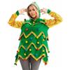 Genérico Felpa con Paillettes di Albero di Natale Maglione di Natale Brutto per Uomo e Unisex Divertente Spesso a Maglia Fair Isle Festivo Maglione di Natale Brutto per Festa, Verde, M