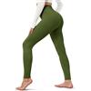 BAYDI Creamlush, leggings da donna a vita alta, morbidi pantaloni sportivi da donna, lunghi, elastici, per yoga, pilates, tempo libero, tutti i giorni (S-5XL), 1 confezione - verde oliva, S-M
