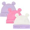 Champion Junior Caps (806039) - Stretch Jersey 3P Newborn Berretto, Bianco/Orchidea/Rosa Pastello (Wht/ORP/PRS), Taglia Unica Unisex - Bimbi 0-24 FW24